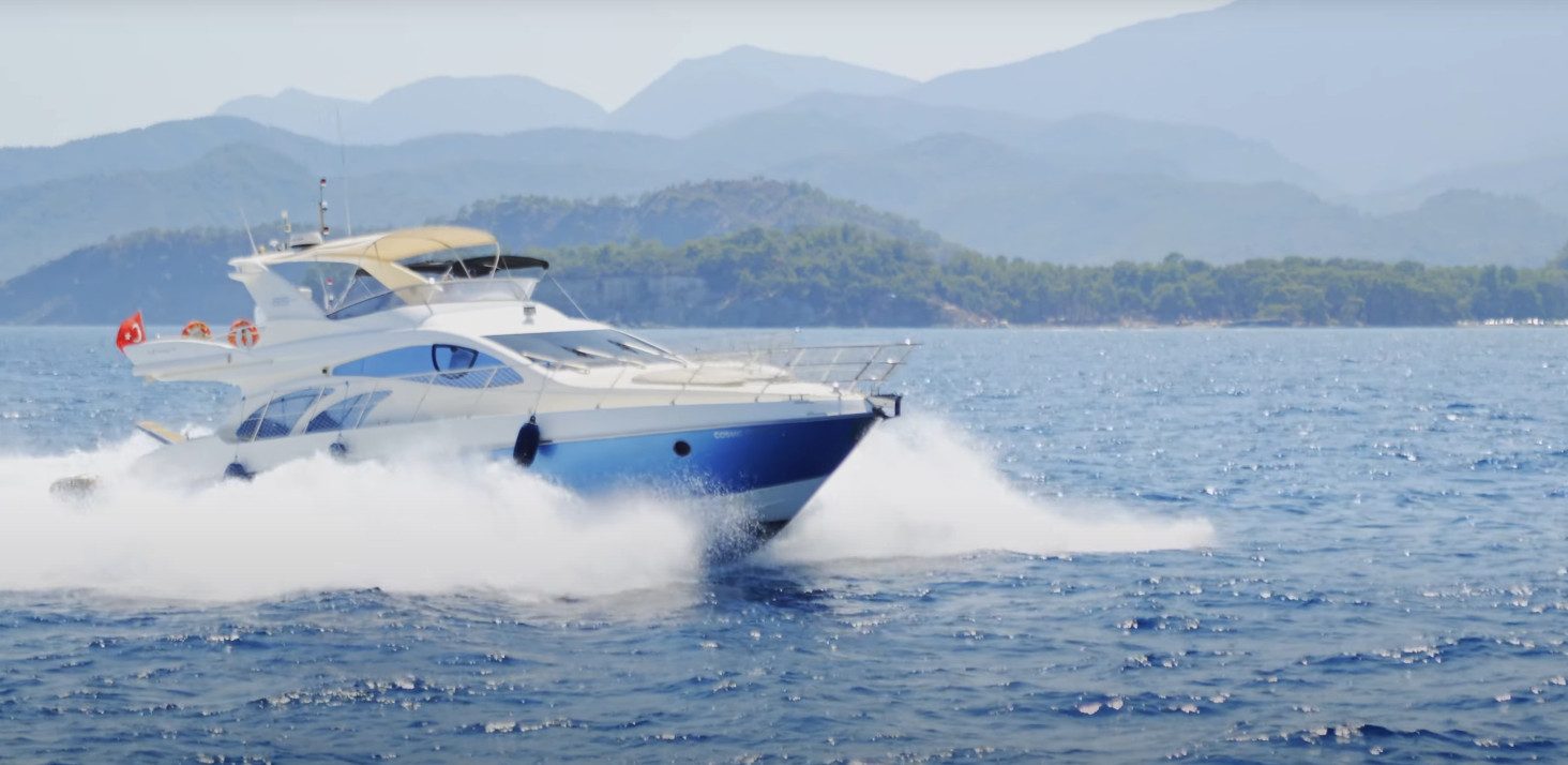 yacht on water